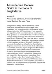 A gentleman planner. Scritti in memoria di Luigi Mazza