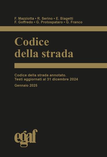 Codice della strada  - Libro Egaf 2025, Codici | libraccio.click