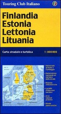Finlandia, Estonia, Lettonia, Lituania 1:800.000  - Libro Touring 2006, Carte stradali d'Europa | libraccio.click