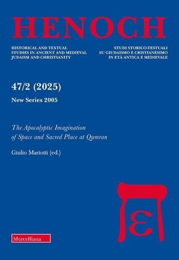 Henoch (2025). Vol. 2: The apocalyptic imagination of space and sacred place at Qumran  - Libro Morcelliana 2026, Henoch | libraccio.click