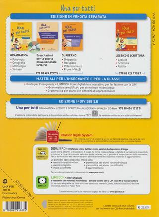 Una per tutti. Per la Scuola media. Con CD-ROM. - Giuseppe Pittàno, Anzi, Gerosa - Libro Edizioni Scolastiche Bruno Mondadori 2011 | libraccio.click