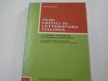 Temi critici di letteratura italiana. Vol. 2 - Alfredo Menetti - Libro Bignami 1996 | libraccio.click
