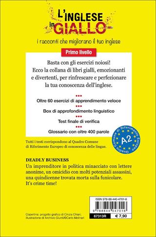 Deadly business. I racconti che migliorano il tuo inglese! Primo livello - Gina Billy, Joseph Sykes - Libro Demetra 2016, L' inglese in giallo | libraccio.click