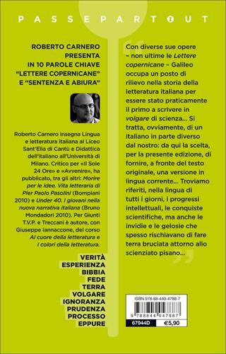Lettere copernicane-Sentenza e abiura. Testo italiano corrente a fronte - Galileo Galilei - Libro Demetra 2017, Passepartout | libraccio.click