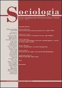 Sociologia. Rivista quadrimestrale di scienze storiche e sociali (2007). Vol. 2 - Franco Nobili - Libro Gangemi Editore 2007, Periodici | libraccio.click