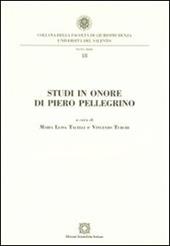 Studi in onore di Piero Pellegrino