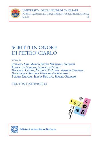 Scritti in onore di Pietro Ciarlo  - Libro Edizioni Scientifiche Italiane 2022, Univ. Cagliari. Dipart. di giurisprudenza | libraccio.click