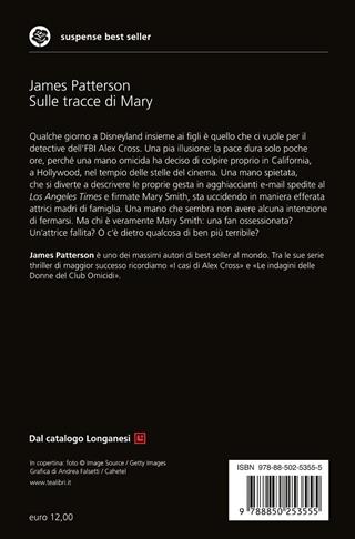 Sulle tracce di Mary - James Patterson - Libro TEA 2019, Suspense best seller | libraccio.click