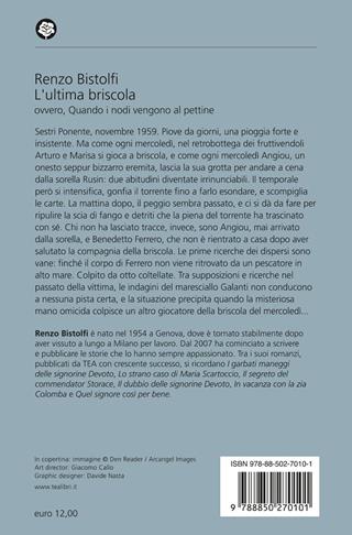 L'ultima briscola ovvero, Quando i nodi vengono al pettine - Renzo Bistolfi - Libro TEA 2024, Narrativa best seller | libraccio.click
