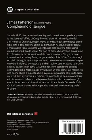 Compleanno di sangue - James Patterson, Maxine Paetro - Libro TEA 2025, Suspense best seller | libraccio.click