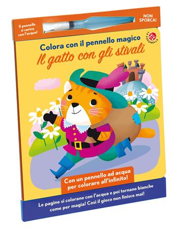 Il gatto con gli stivali. Colora con il pennello magico. Ediz. illustrata. Con gadget - Francesca Galmozzi - Libro La Coccinella 2025 | libraccio.click
