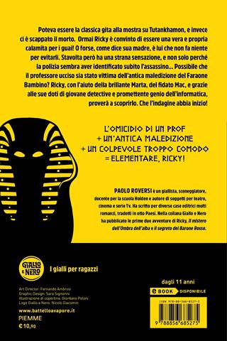 Tutankhamon. La maledizione del faraone bambino - Paolo Roversi - Libro Piemme 2022, Il battello a vapore. Giallo e nero | libraccio.click