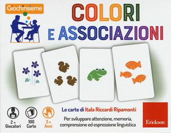 Colori e associazioni. Giochinsieme. Con 100 Carte - Itala Riccardi Ripamonti - Libro Erickson 2018, I materiali | libraccio.click
