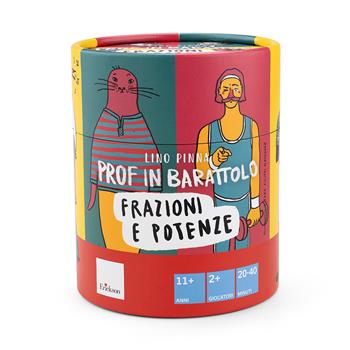Prof in barattolo. Frazioni e potenze. Con clessidra. Con dado - Lino Pinna - Libro Erickson 2026, Giochi educativi | libraccio.click