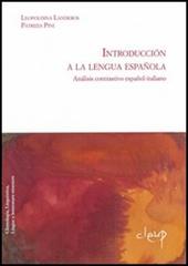 Introduccion a la lengua española. Analisis contrastivo español-italiano