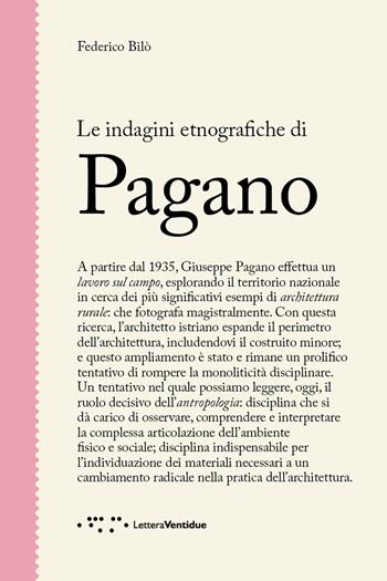 Le indagini etnografiche di Pagano - Federico Bilò - Libro LetteraVentidue 2019, Figure | libraccio.click