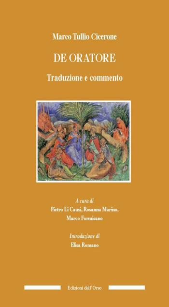 De Oratore. Traduzione e commento - Marco Tullio Cicerone - Libro Edizioni dell'Orso 2015, Culture antiche. Studi e testi | libraccio.click