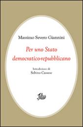Per uno Stato democratico-repubblicano