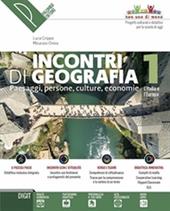 Incontri di geografia. Conoscere, scoprire, esplorare. Atlante geografico. Per la Scuola media. Con ebook. Con espansione online. Con DVD-ROM. Vol. 1