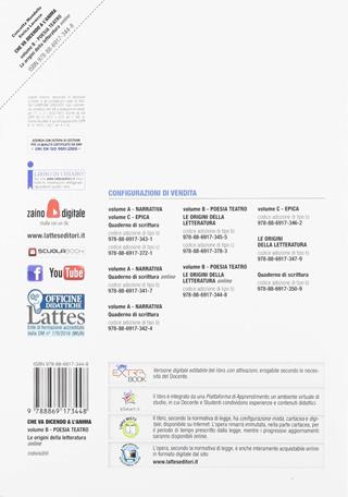 Che va dicendo a l'anima. Per il biennio delle Scuole superiori. Vol. B: Poesia e teatro - Concetta Mondello, Enrica Lavazza - Libro Lattes 2018 | libraccio.click