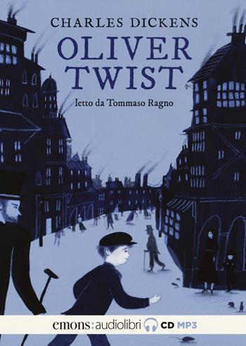 Oliver Twist letto da Tommaso Ragno. Audiolibro. 2 CD Audio formato MP3 - Charles Dickens - Libro Emons Edizioni 2018, Classici | libraccio.click