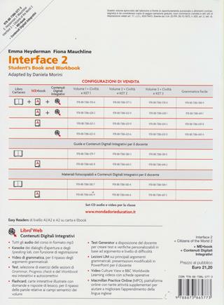 Interface. Student's book-Workbook-Culture and exams. Per la Scuola media. Vol. 2 - Emma Heyderman, F. Mauchline, D. Morini - Libro Macmillan Elt 2014 | libraccio.click