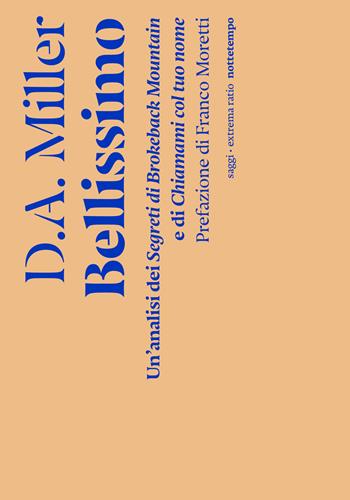 Bellissimo. Un'analisi dei «Segreti di Brokeback Mountain» e di «Chiamami col tuo nome» - D. A. Miller - Libro Nottetempo 2022, Saggi. Extrema ratio | libraccio.click
