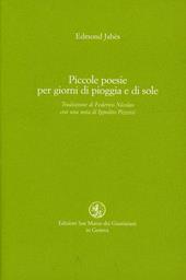 Piccole poesie per i giorni di sole e di pioggia