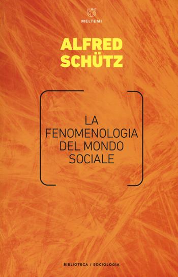 La fenomenologia del mondo sociale - Alfred Schütz - Libro Meltemi 2018, Biblioteca/sociologia | libraccio.click