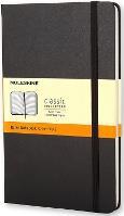 Taccuino classico copertina rigida nera a righe, Paper, Classic, Ruled, Large 13x21, Hard, Polypropylene, Black