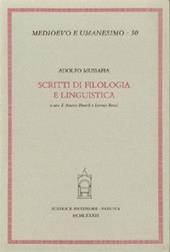 Scritti di filologia e linguistica