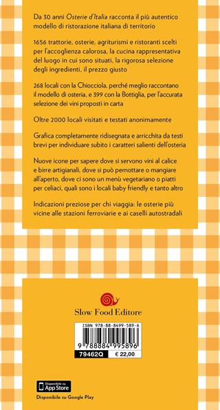 Osterie d'Italia 2020. Sussidiario del mangiarbere all'italiana  - Libro Slow Food 2019, Guide | libraccio.click