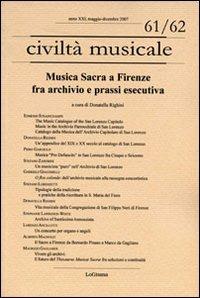 Musica sacra a Firenze fra archivio e prassi esecutiva. Ediz. multilingue  - Libro LoGisma Editore 2010, Civiltà musicale | libraccio.click