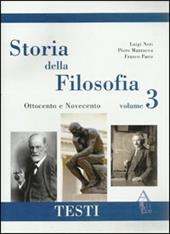 Storia della filosofia. Antologia. Per le Scuole superiori. Vol. 3