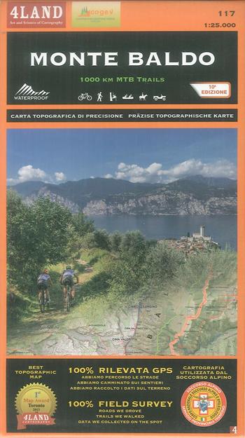 Monte Baldo. 1000 km mountainbike trails 1:25.000. Ediz. italiana, inglese e tedesca - Enrico Casolari, Remo Nardini - Libro 4Land 2017 | libraccio.click