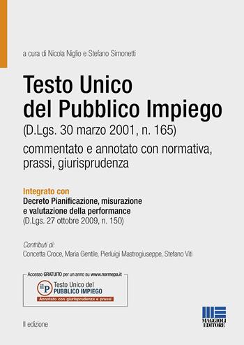 Il testo unico del pubblico impiego commentato  - Libro Maggioli Editore 2023, Progetto ente locale | libraccio.click