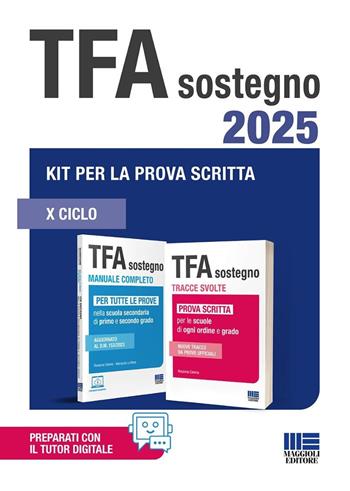 Concorso TFA sostegno 2025. Kit per la prova scritta. Con tutor digitale - Rosanna Calvino, Mariasole La Rana - Libro Maggioli Editore 2025, Concorsi&Esami | libraccio.click