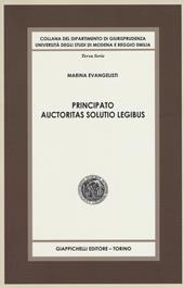 Principato auctoritas solutio legibus