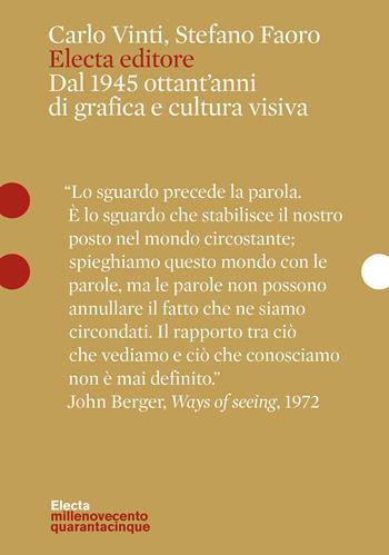 Electa editore. Dal 1945 ottant'anni di grafica e cultura visiva - Carlo Vinti, Stefano Faoro - Libro Electa 2025, Pesci rossi | libraccio.click