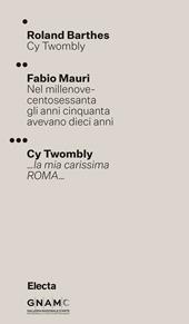 Cy Twombly. Ediz. italiana e inglese