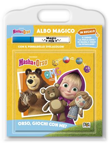 Orso, giochi con me? Masha e Orso. Albo magico. Ediz. a colori. Con pennarello svelacolori - Elisa Carati - Libro Pon Pon Edizioni 2025 | libraccio.click