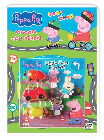 Beep beep. Viaggia con Peppa! Peppa Pig. Con adesivi. Ediz. a colori. Con macchinine - Lucia Marenzi - Libro Pon Pon Edizioni 2026 | libraccio.click