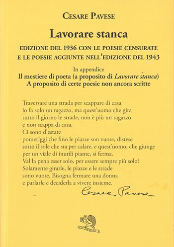 Lavorare stanca. Ediz. integrale - Cesare Pavese - Libro La Vita Felice 2021, Labirinti | libraccio.click