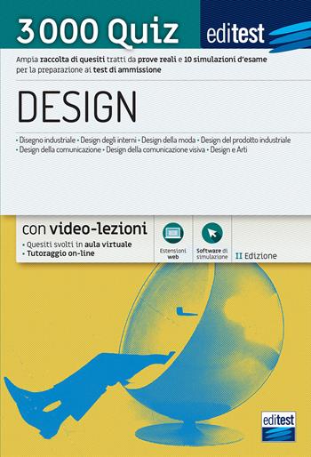 Test ammissione Design 2021: raccolta di 3.000 quiz.  - Libro Edises 2021, EdiTEST. Ammissioni universitarie | libraccio.click