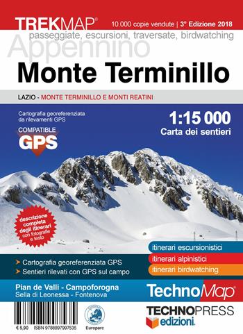 Monte Terminillo. Carta dei sentieri  - Libro Technopress 2018, Cartografia | libraccio.click