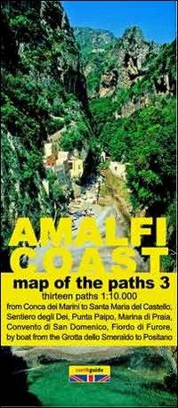 Map of the paths of the Amalfi coast. Scale 1:10.000. Vol. 3: From Conca dei Marini to Positano. - Gabriele Cavaliere - Libro Officine Zephiro 2014, Cart&guide | libraccio.click