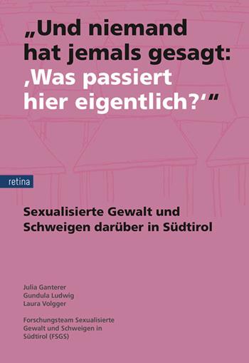 «Und niemand hat jemals gesagt: "Was passiert hier eigentlich?"»: Sexualisierte Gewalt und das Schweigen darüber in Südtirol. Nuova ediz. - Gundula Ludwig, Julia Ganterer, Laura Volgger - Libro Retina Editore 2026 | libraccio.click