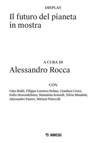 Il futuro del pianeta in mostra  - Libro Mimesis 2026, Display | libraccio.click