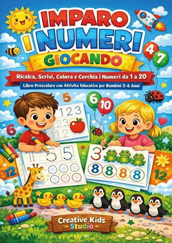 Numeri per bambini 3-6 anni. Libro prescolare con esercizi di ricalco, scrittura, conta e colora. Ediz. illustrata  - Libro Youcanprint 2026 | libraccio.click