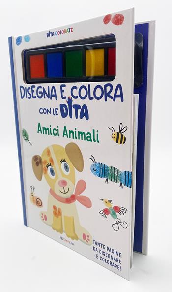 Amici animali. Dita colorate. Disegna e colora con le dita. Ediz. a colori. Ediz. a spirale. Con 5 inchiostri colorati per dita - Elizabeth Golding - Libro Crealibri 2026 | libraccio.click